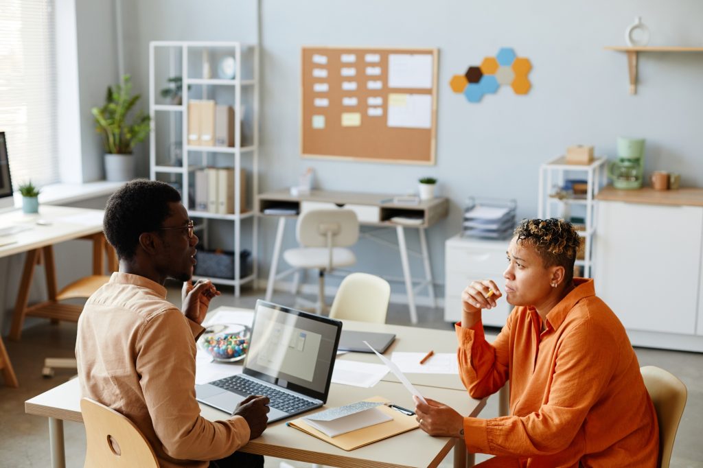 Black Business Team Designing Software
